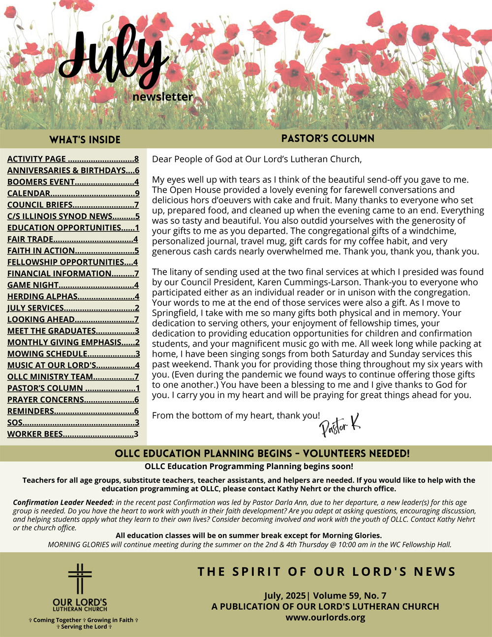 July 2025 Newsletter