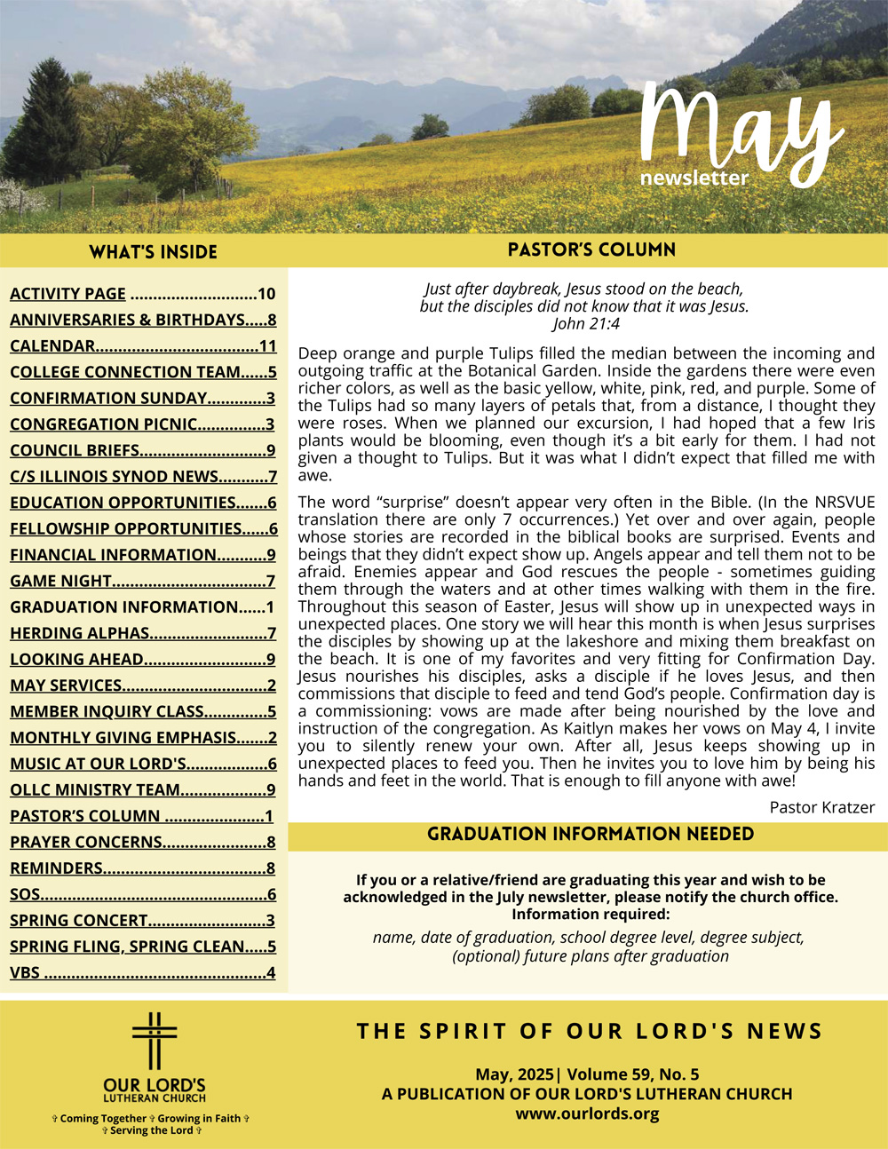 May 2025 Newsletter